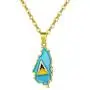 Saint Lucia Map Flag Necklace for Women Girl Gold Color Stainless Steel Jewelry St. Lucia Pendant Chains Jewellery Saint Lucia Map Flag Necklace for Women Girl Gold Color Stainless Steel Jewelry St. Lucia Pendant Chains Jewellery