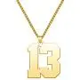YSAHan Number Necklace Personalized Custom Lucky Number Stainless Steel 18K Gold Plated Jewelry Gift for Men Boys YSAHan Number Necklace Personalized Custom Lucky Number Stainless Steel 18K Gold Plated Jewelry Gift for Men Boys