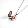 TANGPOET Locket Necklace That Holds Pictures Sunflower Rose Tree of Life 925 Sterling Silver Photo Heart Lockets Necklace Birthday Gifts for Women
