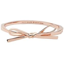 Kate Spade Skinny Mini Bow Bangle Bracelet, Rose Golden