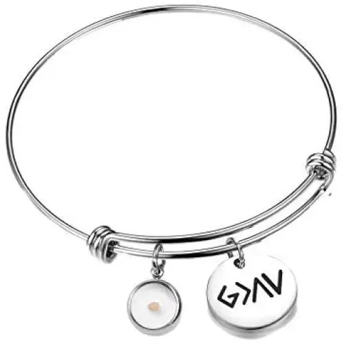 Belingry God is Greater Than The Highs and Lows Mustard Seed Bracelet Necklace Jewelry Belingry God is Greater Than The Highs and Lows Mustard Seed Bracelet Necklace Jewelry