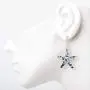 SUVANI Sterling Silver Hand Blown Glass Jewelry Glittery Gold Blue White Starfish Dangle Earrings SUVANI Sterling Silver Hand Blown Glass Jewelry Glittery Gold Blue White Starfish Dangle Earrings