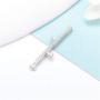 LGSY 925 Sterling Silver Cubic Zircon Pearl Bail Pendants for Pearl Jewely Making, Design Pendant Fitting for Fashion Jewlery