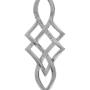 Silvershake Genuine or Synthetic Birthstone 925 Sterling Silver Celtic Knot Weave Dangle Hook Earrings