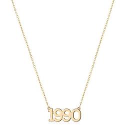 Fettero Birth Year Necklace,Tiny Number Necklace,Wedding Date Necklace Gift for Her,1990-1993