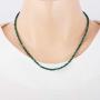 NirvanaIN Natural Malachite Gemstone Necklace with sterling silver for her, Birthday & Christmas gift
