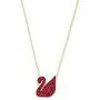SWAROVSKI Womens Iconic Swan Jewelry Collection, Rose Gold Finish, Red Crystals SWAROVSKI Womens Iconic Swan Jewelry Collection, Rose Gold Finish, Red Crystals