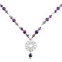 Nupuyai Chakra Necklace for Unisex, Energy Charms Healing Stone Pendant with Chain 23.5'' Adjustable