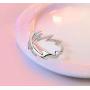MIXIA 18K Rose Gold Tone Adjustable Open Finger Rings Lightning Bolt for Women Shining Cubic Zircon CZ Ring Fashion Jewelry