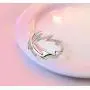 MIXIA 18K Rose Gold Tone Adjustable Open Finger Rings Lightning Bolt for Women Shining Cubic Zircon CZ Ring Fashion Jewelry