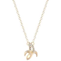 CHUYUN Gold Silver Color Fruit Jewelry Dainty Bananas Pendant Necklace Accessories Simple Necklace