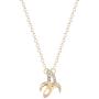CHUYUN Gold Silver Color Fruit Jewelry Dainty Bananas Pendant Necklace Accessories Simple Necklace