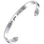 SUNSH I Love You 3000 Cuff Bracelet for Women Teen Girls Boy Valentine Friends Iron Man Gift Card Comic Movie Inspired Gift Avengers Endgame Tony Stark Fan Lover Gift