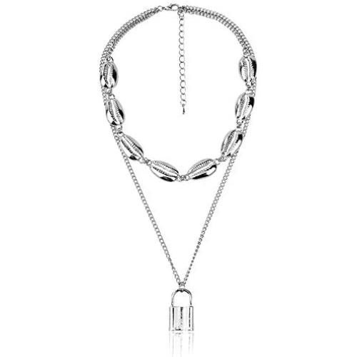 Lock Necklace for Women Men Lock Chain Necklace Gold Padlock Necklace Punk Necklace Jewelry Gift