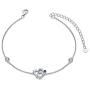 AOBOCO Nurse Bracelet for Women 925 Sterling Silver Stethoscope Charm Bracelet with Birthstone Crystals, Birthday Graduation Jewelry Gifts for Nurse Doctor RN Medical Student