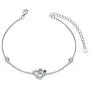 AOBOCO Nurse Bracelet for Women 925 Sterling Silver Stethoscope Charm Bracelet with Birthstone Crystals, Birthday Graduation Jewelry Gifts for Nurse Doctor RN Medical Student