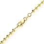 NYC Sterling Diamond Cut Italian 2mm Moon Cut Bead Chain in Solid Sterling Silver
