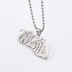U/K GNAYY31 Mens Necklace ICP Twiztid Script Logo Polished Stainless Steel Pendant Charms w/30 inch Ball Chain