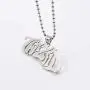 U/K GNAYY31 Mens Necklace ICP Twiztid Script Logo Polished Stainless Steel Pendant Charms w/30 inch Ball Chain