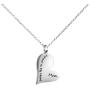 Joycuff Cremation Urn Necklace for Ashes for Loss of Loved one, Forever in My Heart, Ashes Keepsake Jewelry Sympathy Gifts Stainless Steel Pendant