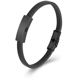 mingkejw Cremation Jewelry Urn Bracelet for Ashes Genuine Leather Urn Bangles for Men Women Memorial Keepsake Ashes Jewelry