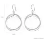 SA SILVERAGE 925 Sterling Silver Oval Twist French Wire Earrings for Women Teardrop Earrings SA SILVERAGE 925 Sterling Silver Oval Twist French Wire Earrings for Women Teardrop Earrings