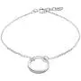 Honolulu Jewelry Company Sterling Silver Open Circle with Cable Chain Bracelet Honolulu Jewelry Company Sterling Silver Open Circle with Cable Chain Bracelet