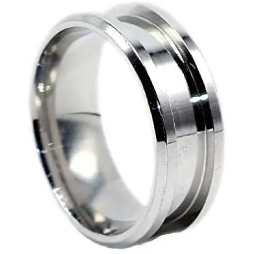 Womens Mens Ring 8mm Handmade Metal Blank Rings DIY Jewelry Making Supplies Craft