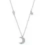 Necklace for Women 14K Gold Plated, Tiny 14K White Gold Cubic Zirconia Pendant Necklace Dainty Personalized Jewelry for Girls Gift