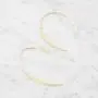 Columbus 14K Gold or Rhodium Plated Upside Down Open Hoop Earrings - Lightweight Hypoallergenic Wire Dangle Drop Threader Earrings Columbus 14K Gold or Rhodium Plated Upside Down Open Hoop Earrings - Lightweight Hypoallergenic Wire Dangle Drop Threader Earrings