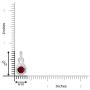 January Birthstone - Garnet Knot Pendant Necklace in Sterling Silver (6mm Garnet)