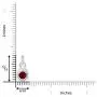 January Birthstone - Garnet Knot Pendant Necklace in Sterling Silver (6mm Garnet) January Birthstone - Garnet Knot Pendant Necklace in Sterling Silver (6mm Garnet)