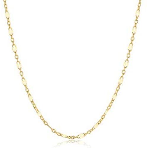 Gold Chain Choker Necklace,14K Gold Plated Dainty Cute Lip Chain Long Necklace Delicate Fashion Choker Necklace Jewelry Gift for Women