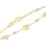 GELIN 14k Solid Heart with Beaded Balls Station Link Chain Bracelet - Gold Bracelet for Women GELIN 14k Solid Heart with Beaded Balls Station Link Chain Bracelet - Gold Bracelet for Women