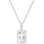925 Sterling Silver Cutout Cross Medal Pendant Necklace Baby Children 16'' 925 Sterling Silver Cutout Cross Medal Pendant Necklace Baby Children 16''