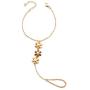Ajacry Boho Flower Bracelet Gold Finger Hand Chain Jewelry for Women and Girls