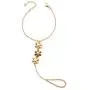 Ajacry Boho Flower Bracelet Gold Finger Hand Chain Jewelry for Women and Girls Ajacry Boho Flower Bracelet Gold Finger Hand Chain Jewelry for Women and Girls