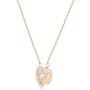 Swarovski Jewelry Rose-Gold Tone White Sparkling Dance Heart Necklace