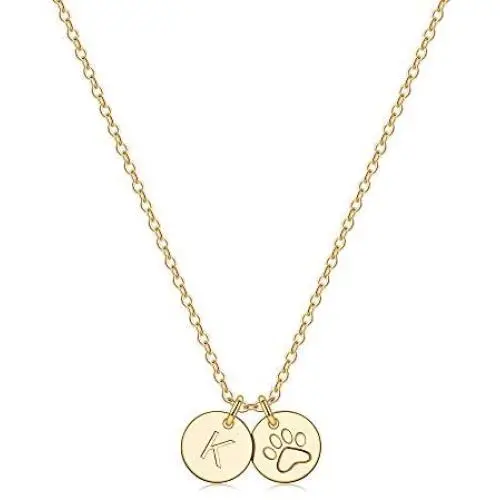 Dog Mom Gifts for Women Necklace, 14k Gold Filled Dog Mom Gifts Letter Initial Necklace Women Girls Alphabet Disc Puppy Paw Print Necklace Pet Dog Lovers Gifts for Dog Mom Dog Mom Gifts for Women Necklace, 14k Gold Filled Dog Mom Gifts Letter Initial Necklace Women Girls Alphabet Disc Puppy Paw Print Necklace Pet Dog Lovers Gifts for Dog Mom