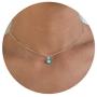 Kyerlyn Evil Eye Pendant Choker Necklace 18k Gold Plated Evil Eye Pendant Necklace for Women Girl Teen Simple Jewelry Gift for Birthday Christmas Day Valentines Day and Mothers Day