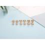 Rose Gold Stud Earrings for Women Men Girls- 3 Pairs of Hypoallergenic Sterling Silver Small Cubic Zirconia Earrings Set