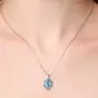 YAZILIND Eternal Love Heart Platinum Plated Cubic Zirconia Necklace Pendant Jewelry Gift for Her YAZILIND Eternal Love Heart Platinum Plated Cubic Zirconia Necklace Pendant Jewelry Gift for Her