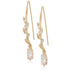 Lonna & Lilly Womens Crystal Stone Threader Drop Earrings, Gold