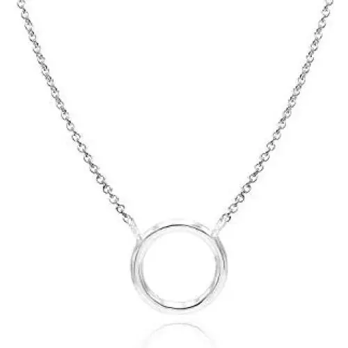 River Island Sterling Silver Small Circle Tube Pendant Necklace | Available in Silver, Rose and Yellow Gold. River Island Sterling Silver Small Circle Tube Pendant Necklace | Available in Silver, Rose and Yellow Gold.