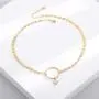 S.J JEWELRY Womens Simple Delicate Handmade 14k Gold Plated/Rose Gold Plated Dainty Circle Thin Open Circle Chain Star Choker Necklace S.J JEWELRY Womens Simple Delicate Handmade 14k Gold Plated/Rose Gold Plated Dainty Circle Thin Open Circle Chain Star Choker Necklace