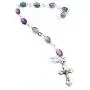 Zuluf Crystal Rosary Bracelet with Silver Plated Chain and Crucifix Catholic Religious Jewelry - Religious Cross Bracelet Christian Classic | Velvet Bag & Certificate Included |BRA025 Zuluf Crystal Rosary Bracelet with Silver Plated Chain and Crucifix Catholic Religious Jewelry - Religious Cross Bracelet Christian Classic | Velvet Bag & Certificate Included |BRA025