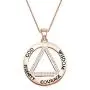 AA Recovery Symbol Cubic Zirconia Necklace Serenity Prayer AA Recovery Necklace God Serenity Courage Wisdom Sobriety Gift AA Recovery Symbol Cubic Zirconia Necklace Serenity Prayer AA Recovery Necklace God Serenity Courage Wisdom Sobriety Gift
