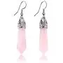 Real Natural Quartz Stone Healing Point Crystal Chakra Dangle Earrings Valentines day Mothers day Gift Real Natural Quartz Stone Healing Point Crystal Chakra Dangle Earrings Valentines day Mothers day Gift