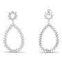 14k Gold Plated 925 Sterling Silver Round Cut White Cubic Zirconia Teardrop Drop Dangle Earrings Delicate Jewelry For Womens 14k Gold Plated 925 Sterling Silver Round Cut White Cubic Zirconia Teardrop Drop Dangle Earrings Delicate Jewelry For Womens
