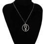 CENWA Mercury Pendant Alchemical Symbol Stainless Steel Necklace Mercury Symbol Jewelry Astrological Symbol Jewelry CENWA Mercury Pendant Alchemical Symbol Stainless Steel Necklace Mercury Symbol Jewelry Astrological Symbol Jewelry